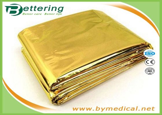 Waterproo Foil Survival Blanket , Thermal Rescue Blanket Golden / Silver Colour