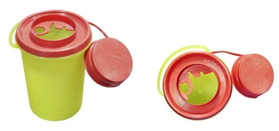 Plastic Waste Disposal Yellow Sharps Box R0.7/0.7L , Medical Supplies Sharps Container