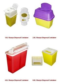 T Series Disposable Medical Waste Sharps Disposal Containers PP Plastic Material
